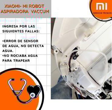 no detecta el agua aspiradora