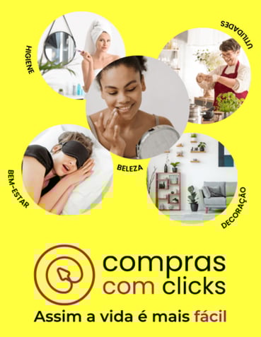Post institucional da loja comprascomclicks.com criado por jorgeredator.com.br.