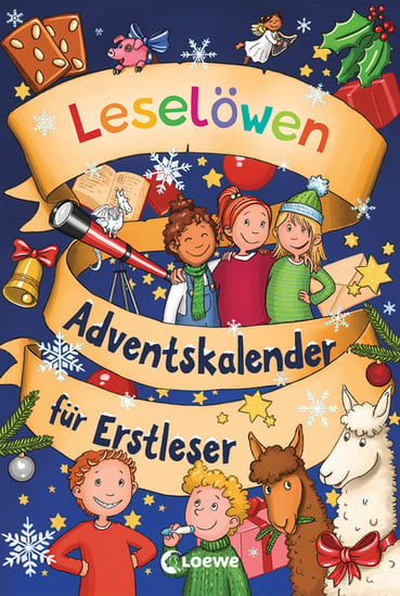 Buchcover  Leselöwen Adventskalender für Erstleser