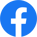 a blue and white facebook logo with the word facebook