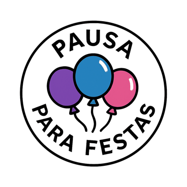 Pausa para festas logo