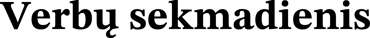 verbusekmadienis logo