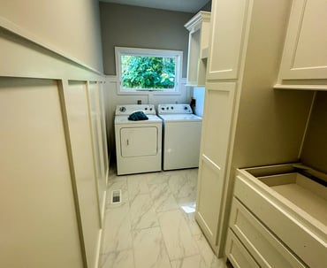 Elegant dining room with new paint