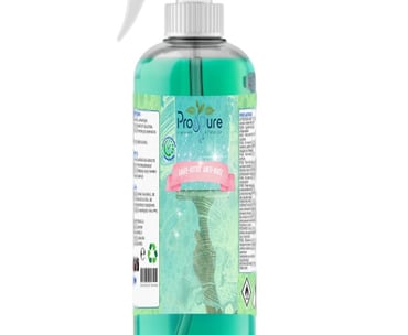 a bottle of liquid soap with a spray bottle