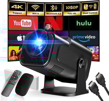 Gaimoo GM300 2025 Upgraded Proyector Portátil 1920x1080P 4K 