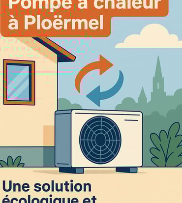 infographie pompe à chaleur à Ploermel pac installateur Ploermel