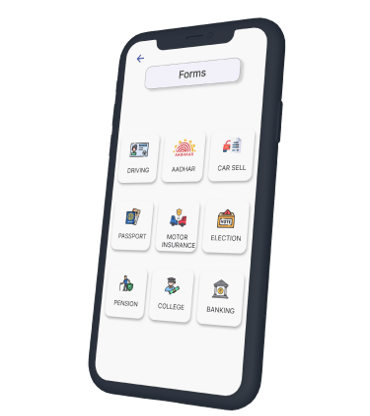 a phone with a phone showing a number of icons