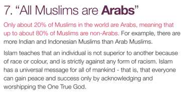 All muslims are arabs