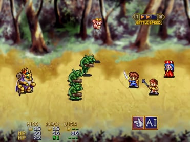 Lunar Eternal Blue Battle Screen