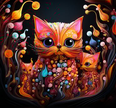 Fluorescent Feline Fantasy, nft