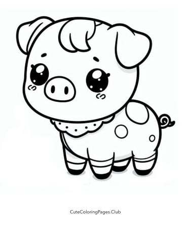 Piglet Coloring Sheet