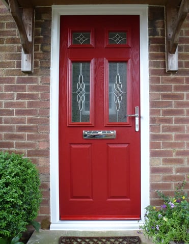 Red composite door