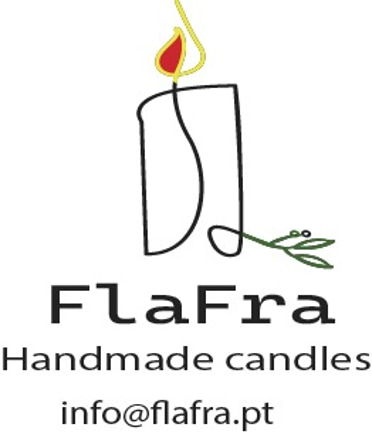 FlaFra - Recordação portuguesa vela decorativa festa amào ispirada no Galo de Barcelos logo