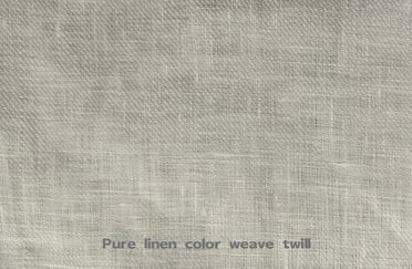 Pure linen color weave twill