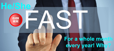 He/She fast for a whole month every year! Why?