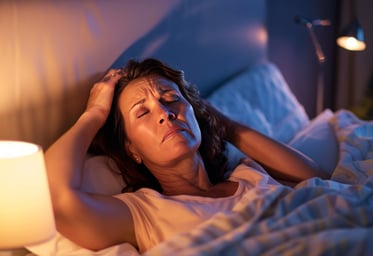 Woman struggling with menopause hot flushes, supported Green Leaf Hypnotherapy, Lancing, West Sussex