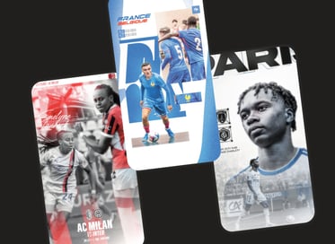 affiche de match joueurs de foot