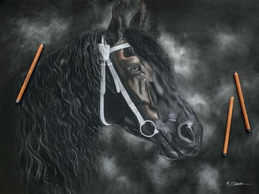 realistic horse portrait