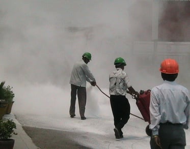 Fire Safety Equipment Training of SK Fire Protection