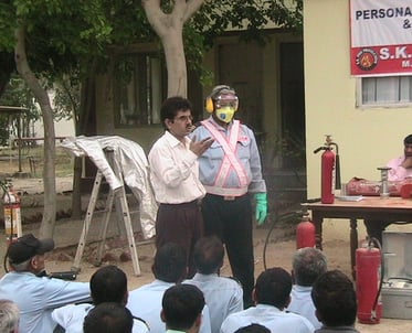 Fire Safety Equipment Training of SK Fire Protection