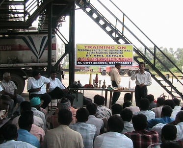 Fire Safety Equipment Training of SK Fire Protection