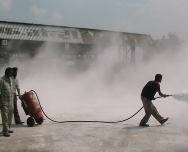 Fire Safety Equipment Training of SK Fire Protection