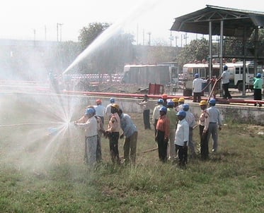 Fire Safety Equipment Training of SK Fire Protection