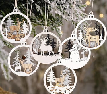 rustic christmas ornaments 