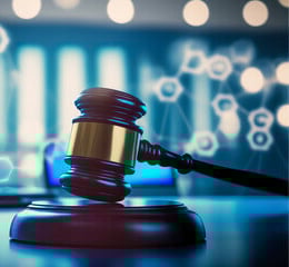 a gavel with a gavel and a gavel on it