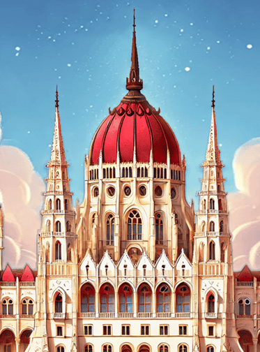 Childrens Book, Best Tales of Hungary, Parliment