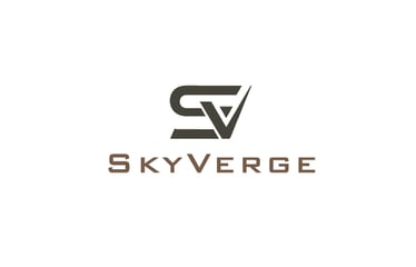 a skyverge logo with the letter v on it