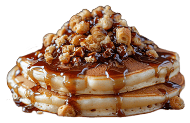 honey and nuts pancake