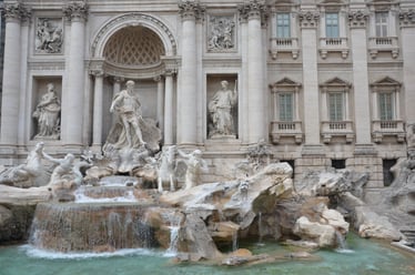 Trevi Fountain in Rome, Italy