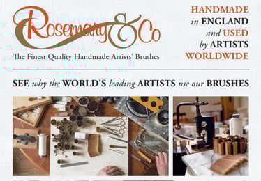 Rosemary brushes parceiro da artista M.J.Justo
