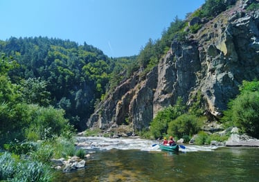 itinérance dans les gorges du Haut Allier