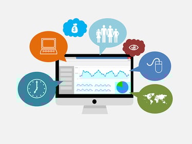 graphique analytique de trafic de site