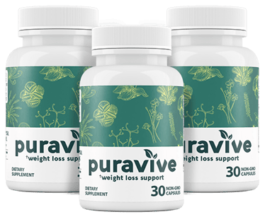 three bottles of purvyve weight loss support supplements