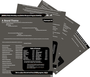 Branding consultation guideline template preview - Brand Theme kit