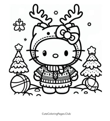 hello-kitty-reindeer-coloring-page