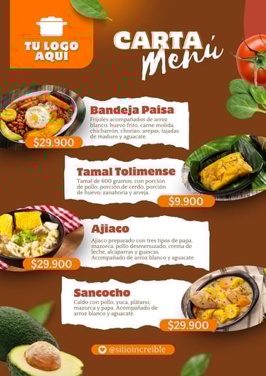 AvantiRed fabrica cartas menu personalizadas