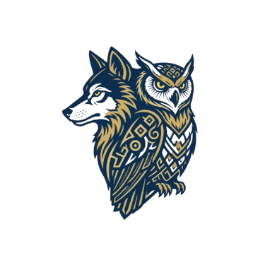 Le loup et le hibou logo