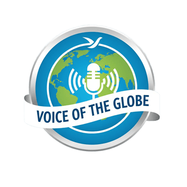 Voice of the globe logo