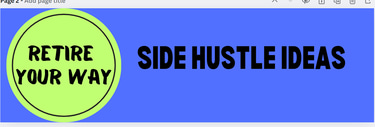 Retirement Side Hustles logo