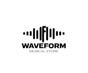 Waveform musical store logo