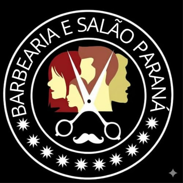 Barbearia e Salão de beleza Paraná logo