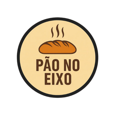 Pão no eixo logo