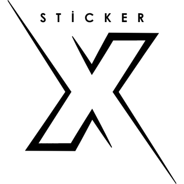 Sticker X logo