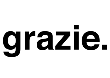 grazie. logo