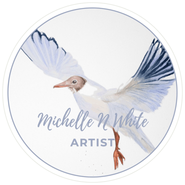 Watercolour Artist, Michelle N White Art logo