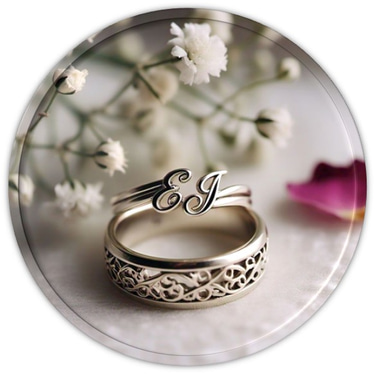 Convite de casamento logo